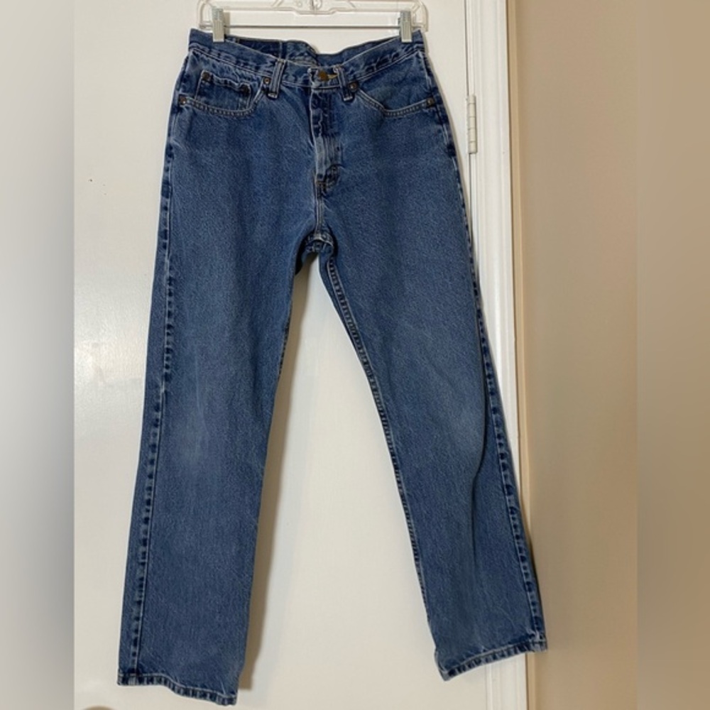 Vintage Wrangler Mens Jeans 30x28 (Tag 31x30) Regular Fit 1989 80s Blue Denim